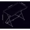 Techly gamingbureau voor pc met afgeschuinde ergonomische rand zwart