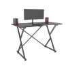 Techly gamingbureau voor pc met afgeschuinde ergonomische rand zwart