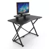 Techly gamingbureau voor pc met afgeschuinde ergonomische rand zwart
