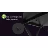 Techly gamingbureau voor pc met afgeschuinde ergonomische rand zwart