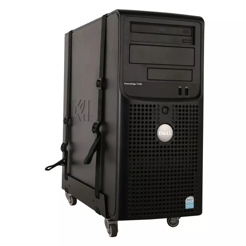 Techly ICA-CS 61 CPU-houder bureau-CPU-houder zwart
