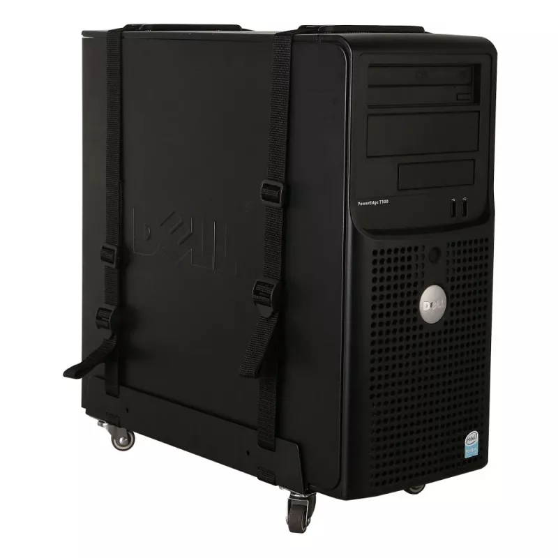 Techly ICA-CS 61 CPU-houder bureau-CPU-houder zwart