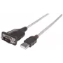 Manhattan 151801 USB-A naar seriële RS232 DB9 converterkabel, male/male, 45 cm