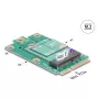 DeLOCK 64338 Interne M.2-adapter Mini PCI Express stekker
