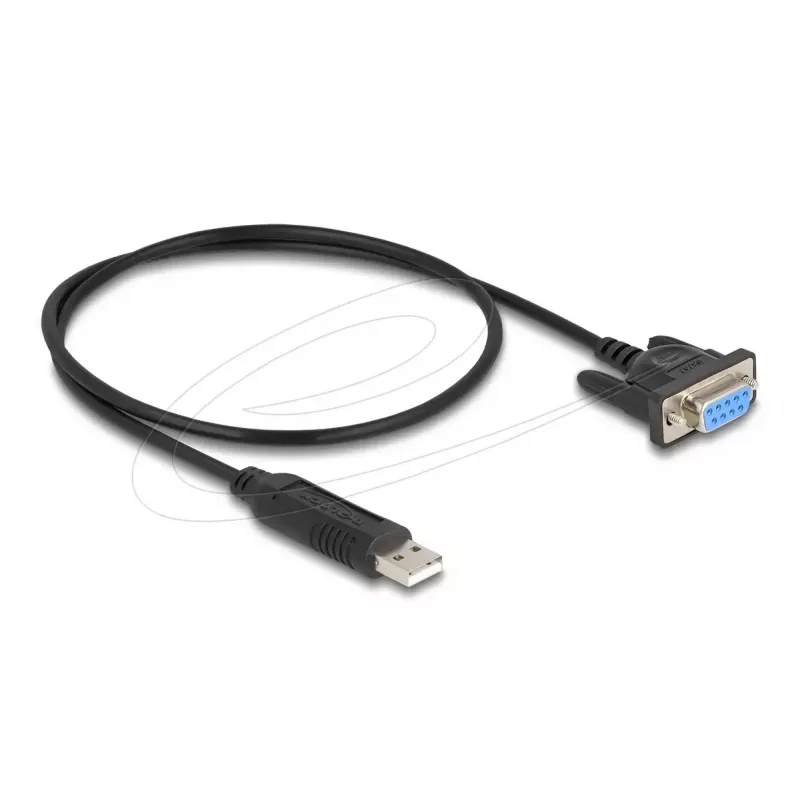 DeLOCK 67381 USB 2.0 naar RS-232 DB9 serieel adapter 0,5 m