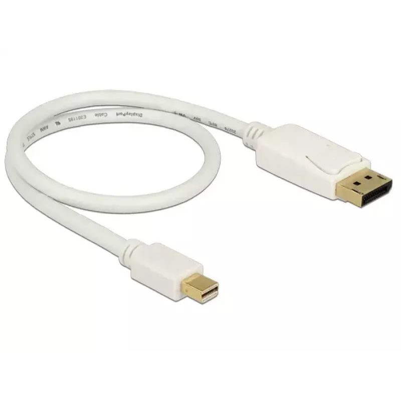 Mini DisplayPort naar DisplayPort-kabel DeLOCK 83985 0,5 m wit