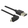 USB-kabel DeLOCK 83848 USB 2.0 1m USB A Micro-USB B zwart