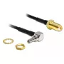Signaalkabel DeLOCK 88466 0,2 m zwart goud zilver