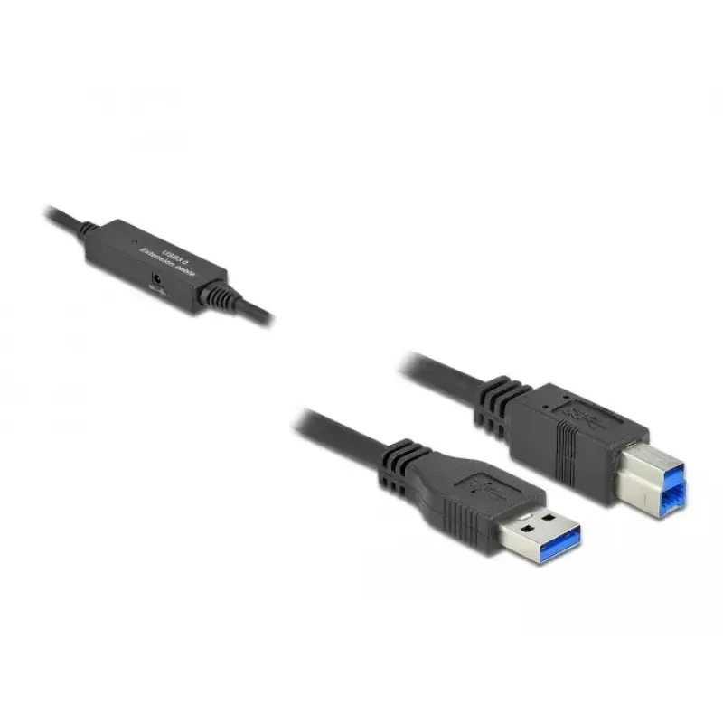 USB-kabel DeLOCK 85379 USB 3.2 Gen 1 5m USB A USB B zwart