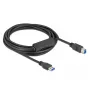 USB-kabel DeLOCK 85379 USB 3.2 Gen 1 5m USB A USB B zwart