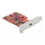 PCI Express x4-kaart DeLOCK 89035 USB 3.2 Gen 2x2 Type-C 20 Gbit/s