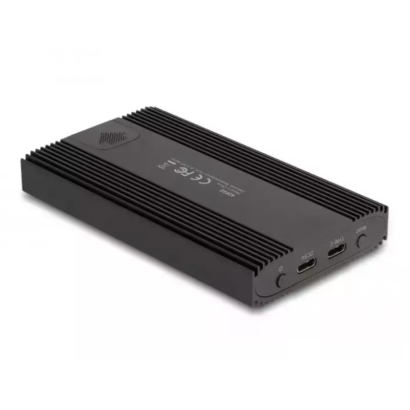 SSD-behuizing DeLOCK 42022 Externe behuizing USB 20 Gbps voor 2 x M.2 NVMe PCIe SSD