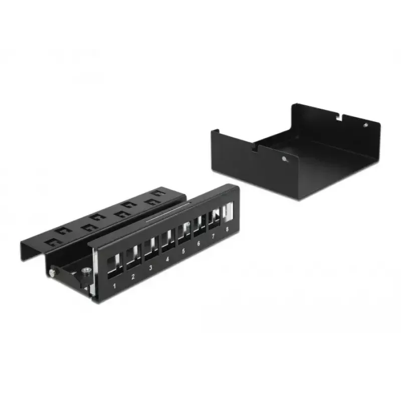 Keystone-patchpaneel DeLOCK 43413 8 poorten zwart
