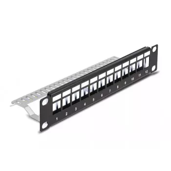 Patchpanel DeLOCK 66874 1U zwart metaal rackcapaciteit 1U