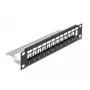 Patchpanel DeLOCK 66874 1U zwart metaal rackcapaciteit 1U