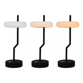 Techly I-LAMP-TABLE2 tafellamp niet-vervangbare lichtbron 2 W LED zwart, wit
