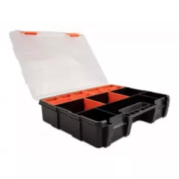 Opbergbox DeLOCK 18416 21 vakken 290x220x60mm oranje zwart