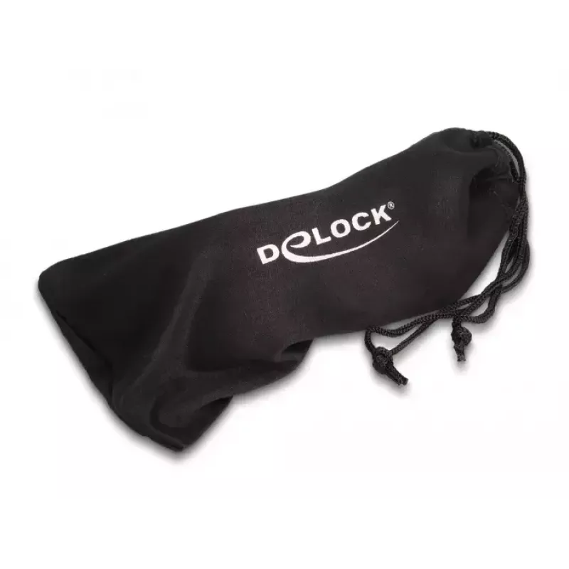 Veiligheidsbril DeLOCK 90559 heldere glazen zwart transparant
