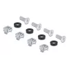 Montageset DELOCK 67281 — accessoire voor metaalracks, zwart, universele 2-delige set
