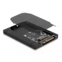 SSD-behuizing DeLOCK 63379 zwart M.2 1 drive-ondersteuning