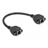 Netwerk-verlengkabel DeLOCK Cat.6A 25 cm zwart