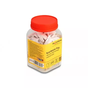 DeLOCK netwerkkabel RJ45 modulaire stekker 25 stuks set Cat.7 goud wit