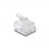 DeLOCK RJ11 modulaire stekker 100 stuks transparant polycarbonaat
