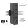 DELOCK interface-hub USB 2.0 Type-B naar 4x USB 2.0 Type-A (480 Mbit/s), zwart, metalen behuizing, DC-gevoed