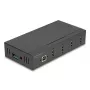 DELOCK interface-hub USB 2.0 Type-B naar 4x USB 2.0 Type-A (480 Mbit/s), zwart, metalen behuizing, DC-gevoed