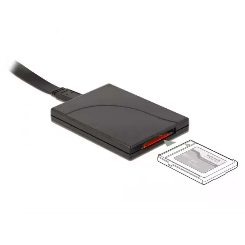 Kaartlezer DeLOCK 91749 USB 3.1 Gen 2 Type-C zwart