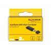 Kaartlezer DeLOCK 91002 USB zwart MicroSD SD SDHC SDXC 5000 Mbit/s