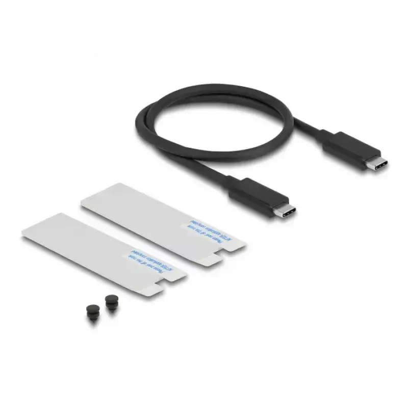 SSD-behuizing DeLOCK 42018 zilver M.2 40 Gbit/s USB Type-C