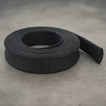 Gevlochten slang DeLOCK 18904 10 m x 25 mm zwart