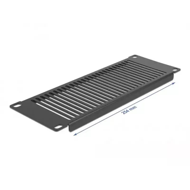 Ventilatiepaneel DeLOCK 10 inch netwerkkastpaneel verticaal 2U zwart