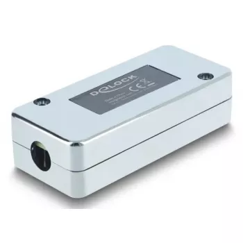 DELOCK netwerkcontactdoos Cat.6 STP LSA, S/UTP-afscherming, 35×82×23 mm, zilver