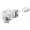 Keystone-module DELOCK RJ45-bus naar LSA Cat.8.1 afgeschermd met vergrendelingsclip en stofkapje