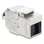 Keystone-module DELOCK RJ45-bus naar LSA Cat.8.1 afgeschermd met vergrendelingsclip en stofkapje