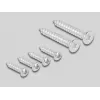 Patchpanel-accessoire DELOCK 81333 — witte polycarbonaat houder, 152×50×82 mm