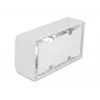 Patchpanel-accessoire DELOCK 81333 — witte polycarbonaat houder, 152×50×82 mm