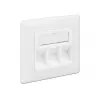 Socket Outlet RJ-45 DeLOCK 86194 zilver wit