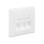 Socket Outlet RJ-45 DeLOCK 86194 zilver wit