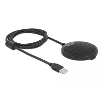 Conferentiemicrofoon DeLOCK USB condensatormicrofoon omnidirectioneel