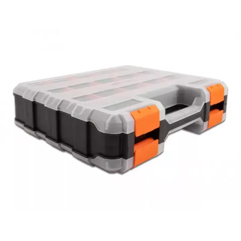 Opbergbox DeLOCK 18417 rechthoekig kunststof zwart oranje 270x320x80mm