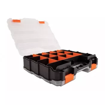 Opbergbox DeLOCK 18417 rechthoekig kunststof zwart oranje 270x320x80mm