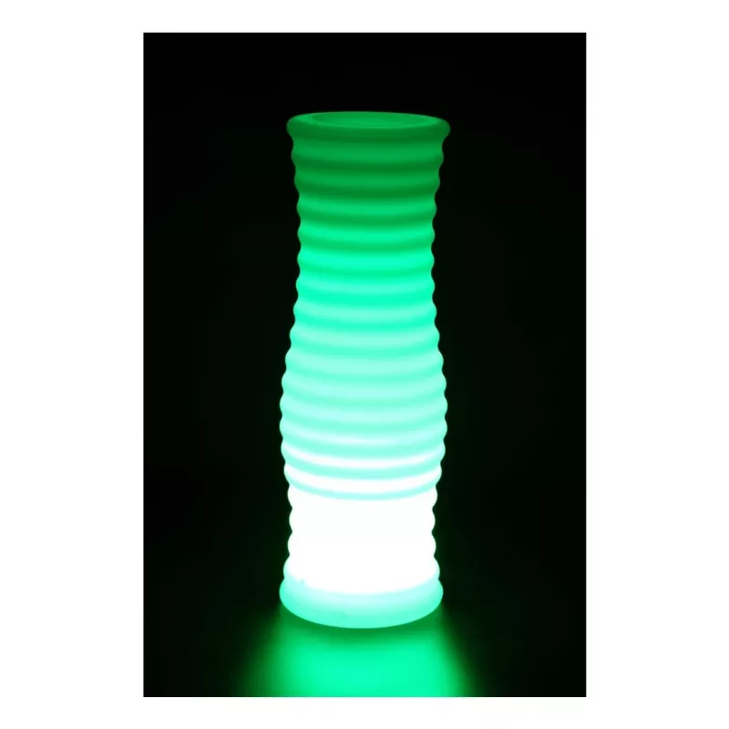 Techly I-LED bloempot wit kunststof 1 st.