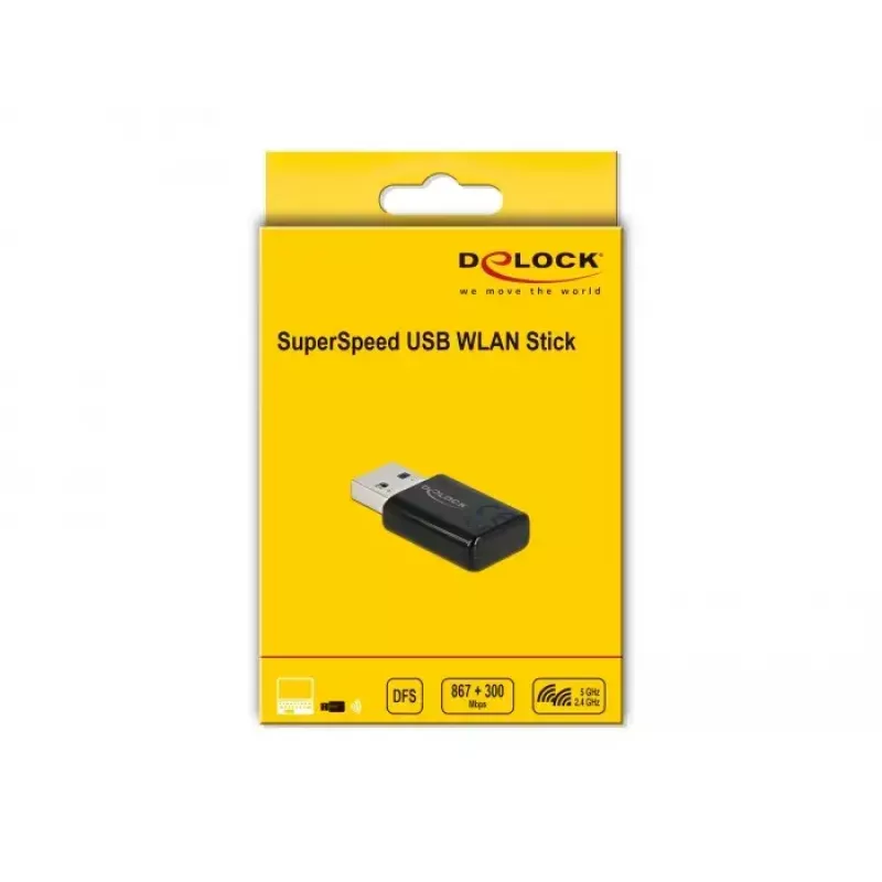Netwerkkaart DeLOCK 12550 WLAN USB dualband Wi-Fi 5