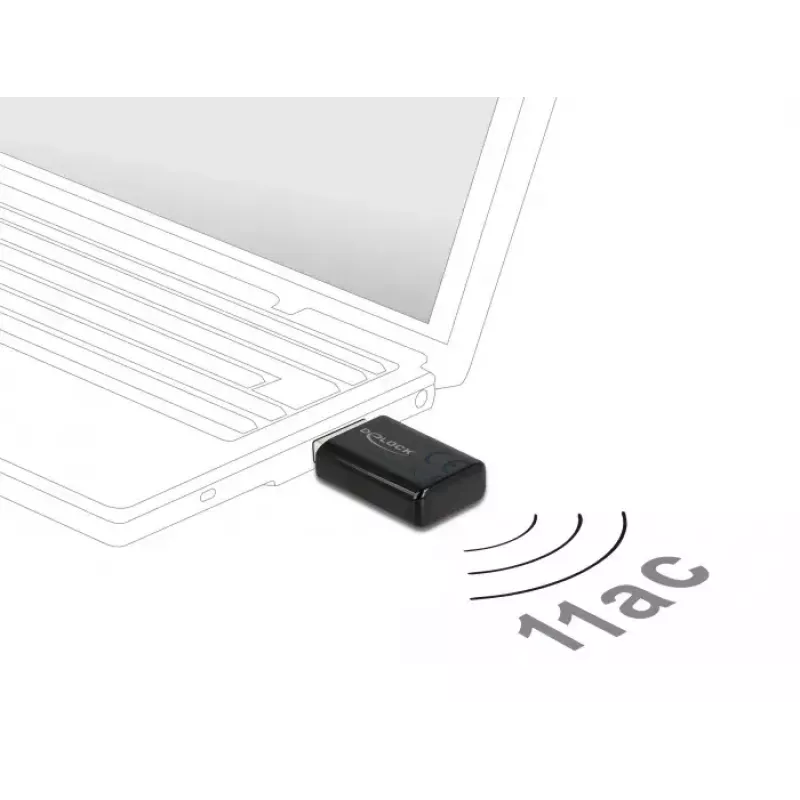 Netwerkkaart DeLOCK 12550 WLAN USB dualband Wi-Fi 5