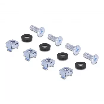 Montageset DeLOCK 66236 universele rack-montageset 2 stuks zilver metaal