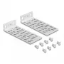Montageset DeLOCK 66236 universele rack-montageset 2 stuks zilver metaal