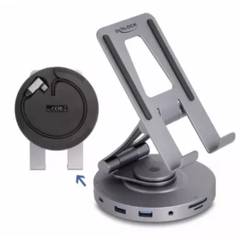 DeLOCK tablet- en laptop-dockingstation 4K HDMI USB-hub SD Micro SD PD 3.0